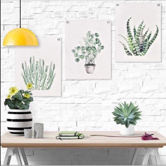 3 Green Plants Tapestries New - Picture 3 of 4